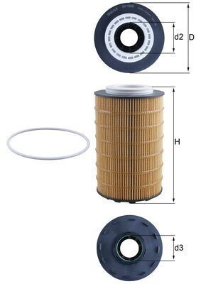 Comprar OX1028D Mahle Original Filtros de aceite